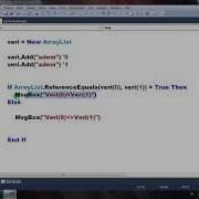 Visual Basic NET Ders 312 ArrayList ReferenceEquals