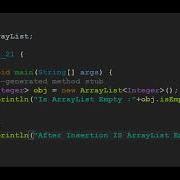 Java ArrayList IsEmpty Method