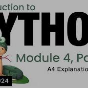 Python Module 4 A4 Explanation Spring 2024