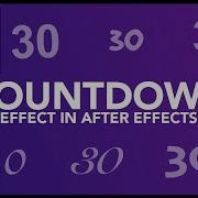 Create A Countdown And Change The Font After Effects Tutorial