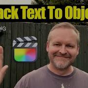 Final Cut Pro Text Object Tracking Tutorial