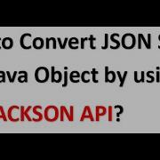 How To Convert JSON String Into Java Object By Using JACKSON API Jackson API Spring Boot Spring