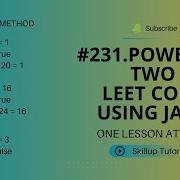 231 Power Of Two LeetCode Java Brute Force Method