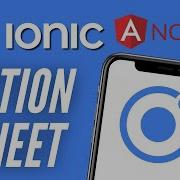 Ionic Action Sheet Ionic Angular Tutorial