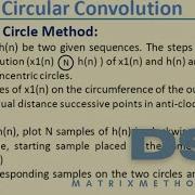Circular Convolution Using Matrix Method And Concentric Circle Method