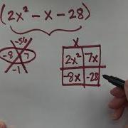 Factoring Using The Box Diamond Method