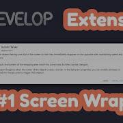 1 Screen Wrap Gdevelop Extensions