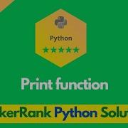 HackerRank Print Function Problem Solution In Python Python Solutions Programmingoneonone