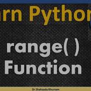 Range Function Learn Python