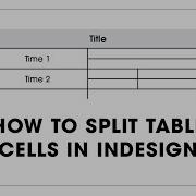 How To Split Table Cells In Adobe InDesign Easy Beginner Tutorial