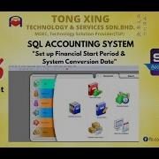 Set Up Financial Start Period System Conversion Date SQL ACCOUNTING SYSTEM