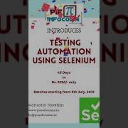 TEST AUTOMATION USING SELENIUM