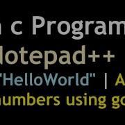 How To Run C Program In Notepad