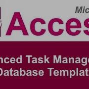 Microsoft Access Enhanced Task Management Database Template
