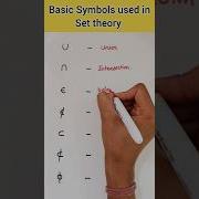 Основные символы используемые в теории множеств Set Mathclass