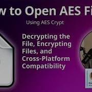 Как открыть файлы AES AES Crypt