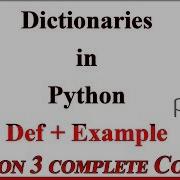Python Tutorial In Urdu Hindi Dictionaries In Python How Dictionaries Are Used In Python