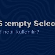 CSS Empty Selector
