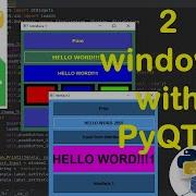Python PyQt5 GUI Simple 2 Windows With Input From User