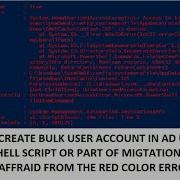 BULK USER ACCOUNT CREATION IN AD USING POWERSHELL SCRIPT OR PART OF MIGRATION AND NO NEED TO AFFRIAD