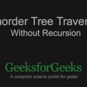 Inorder Tree Traversal Without Recursion GeeksforGeeks