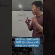 Modular Arithmetic With Negative Numbers Shorts Mathshorts Modulararithmetic Negativenumbers