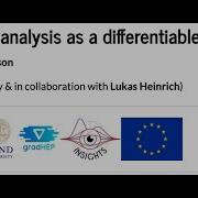 PyHEP 2020 Physics Analysis As A Differentiable Program