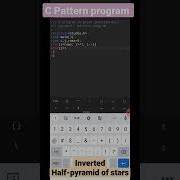 Finally Showing You C Pattern Program To Print Inverted Half Pyramid Of Star Short Shorts Video