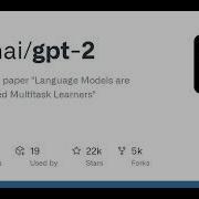 GitHub Openai Gpt 2 Code For The Paper Language Models Are Unsupervised Multitask Learners
