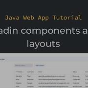 Учебник по Java Основы компонентных веб интерфейсов часть 4