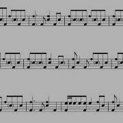 Caravan Intro Whiplash Drum Transcription Sheet Music