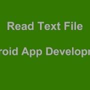 Android Read Text File