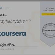 Programming Foundations With JavaScript HTML And CSS Week 1 4 Coursera Solutions