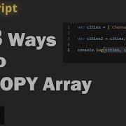 Javascript Tips In Tamil 3 Ways To Copy Array
