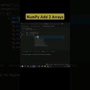 Numpy Tutorial Add 2 Arrays In Numpy Python