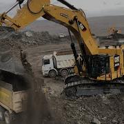 Caterpillar 6015B Excavator Loading Trucks Non Stop For 3 Hours Mega Machines Movie