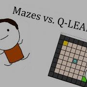AI Solves Maze With Q LEARNING