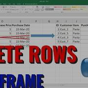 Delete Rows From Pandas Dataframe