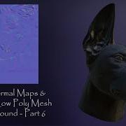Part 6 Baking Normal Maps Finalizing Low Poly Mesh After Sculpt Pharaoh Hound Dog Blender 3D