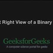 Print Right View Of A Binary Tree GeeksforGeeks