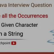 Replace All The Occurrences Of The Given Character From The String