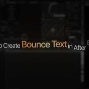 How To Create Smooth Bounce Text Animation In After Effect KuldeepMP4