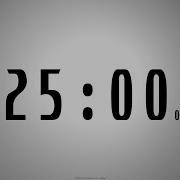 25 Minutes COUNTDOWN TIMER With Voice Announcement Every Minute