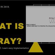 Intellij 2020 Introduction To Java Array How To Iterate Array Single Dimensional Array