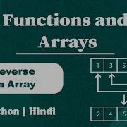 Reverse An Array Module Basics Of Programming In Hindi Python Video 17