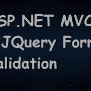 ASP NET MVC Client Side Form Validation