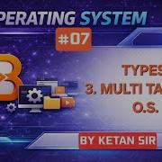 Multitasking Operating System Types Of OS Operating System Lecture 7