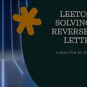 Leetcode Solving 917 Reverse Only Letters