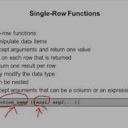 Oracle SQL Video Tutorial 14 Single Row Functions