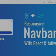 Responsive Navbar Tailwind CSS React
